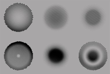 Yarım tonlu noktalar. vektör illüstrasyonu.