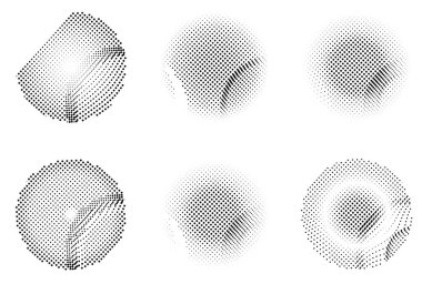 Yarım tonlu noktalar. vektör illüstrasyonu.