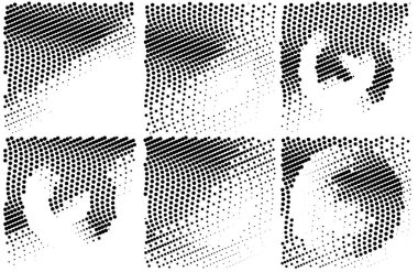 Yarım ton noktalı soyut arkaplan