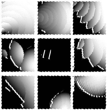 Yarım ton noktalı soyut arkaplan