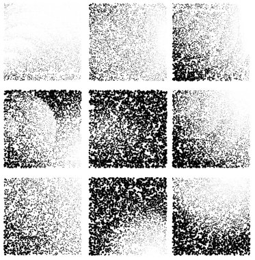 farklı noktalara sahip siyah ve beyaz grunge arkaplan