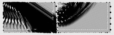 Siyah ve beyaz çizgilerin gergin örtülü dokusu. vektör illüstrasyonu.