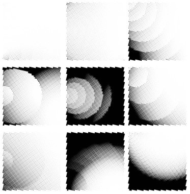 Yarım tonlu noktalar. vektör illüstrasyonu.