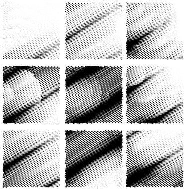 Yarım ton noktalı soyut arkaplan