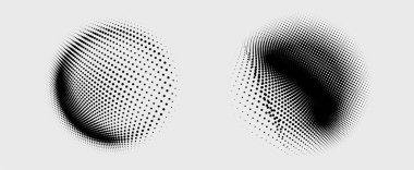 Yarım tonlu noktalar. vektör illüstrasyonu.