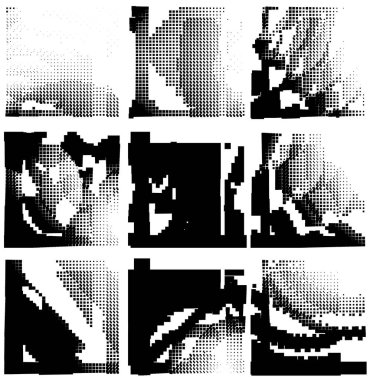 Farklı renk kalıplarına sahip soyut arkaplan