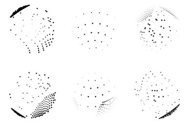 Soyut yarım tonlu noktalar. Noktalı etki. vektör illüstrasyonu.