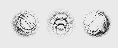 Yarım tonlu noktalar. vektör illüstrasyonu.