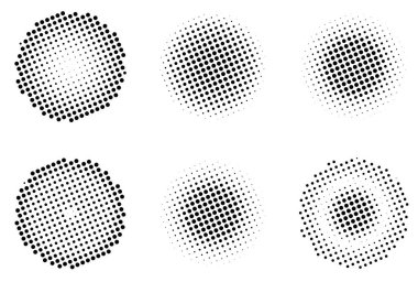 Yarım tonlu noktalar. vektör illüstrasyonu.