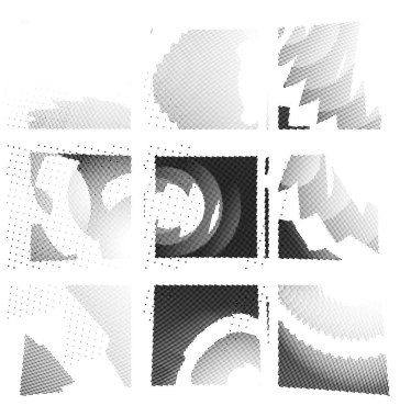 Yarım tonlu noktalar. vektör illüstrasyonu.