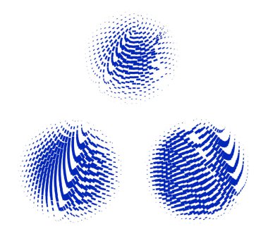 Mavi ve beyaz noktalı soyut arkaplan