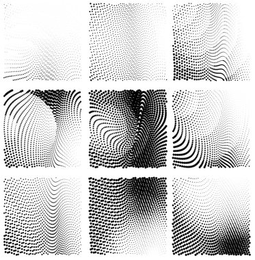 Yarım ton noktalı soyut arkaplan