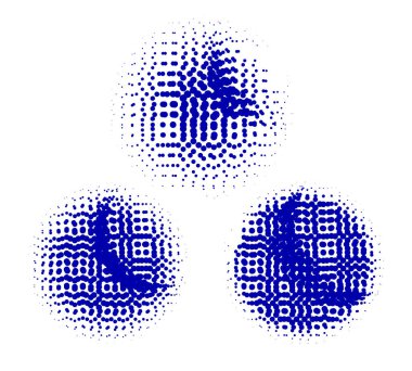 Yarım tonlu noktalar. vektör illüstrasyonu.