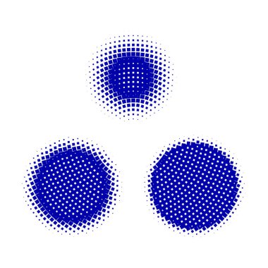 Yarım tonlu noktalar. vektör illüstrasyonu.