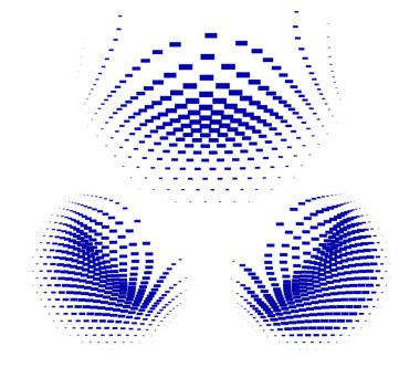 Noktalı ve daireli soyut arkaplan
