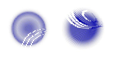 Yarım tonlu noktalar. vektör illüstrasyonu.