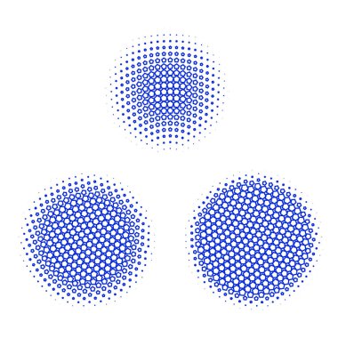 Yarım tonlu noktalar. vektör illüstrasyonu.