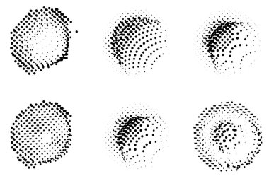 Yarım tonlu noktalar. soyut vektör illüstrasyonu.