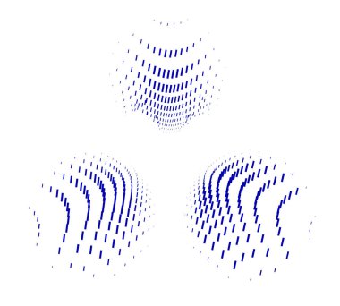 Noktalar ve çizgilerle soyut bir arkaplan. Noktalı parçacıkların mozaiği. vektör illüstrasyonu.