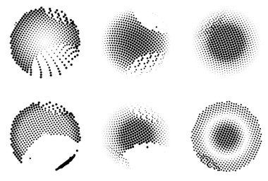 Yarım tonlu noktalar. vektör illüstrasyonu.