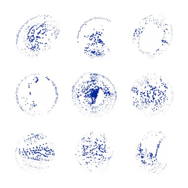 grunge öğeleri kümesi. vektör çizim