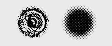 Yarım tonlu noktalar. vektör illüstrasyonu.
