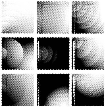 Yarım tonlu noktalar. vektör illüstrasyonu.