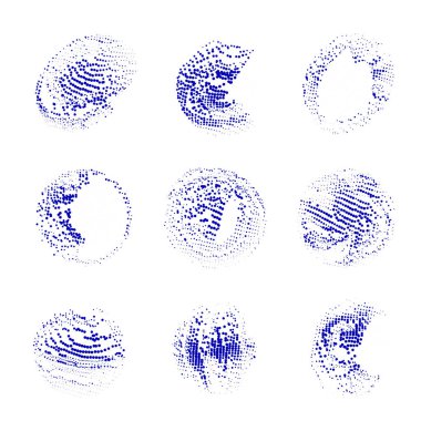 Bir dizi grunge fırça darbeleri, noktalar, çizgiler, boya. vektör illüstrasyonu