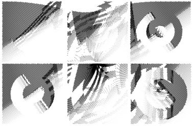 Soyut grunge textures kümesi