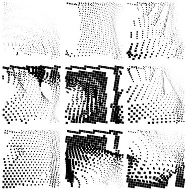 Yarım ton noktalı soyut arkaplan