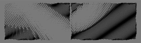 Noktalar ve çizgilerle soyut bir arkaplan. yüksek teknoloji 3D illüstrasyon.