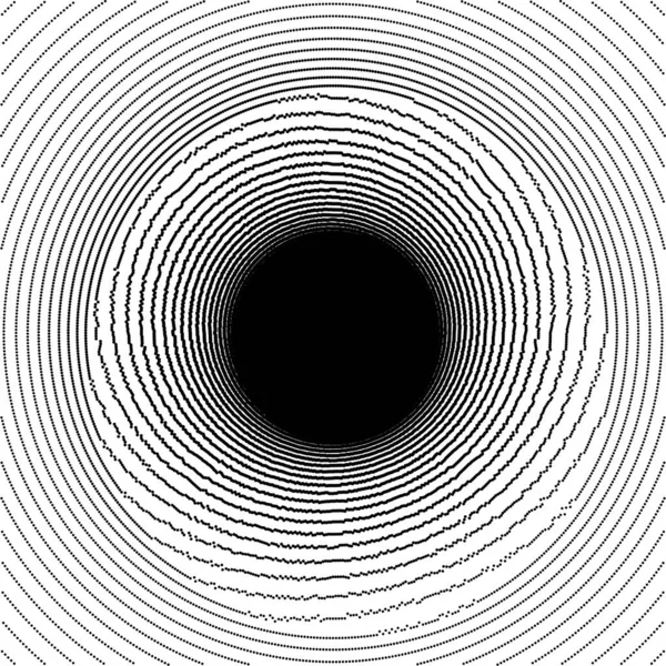 Abstrakter Geometrischer Hintergrund Mit Verzerrungen Und Kreisen — Stockvektor