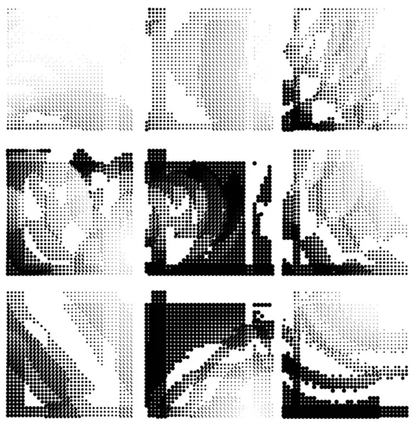 Farklı elementlere sahip yarım ton grunge arkaplanı