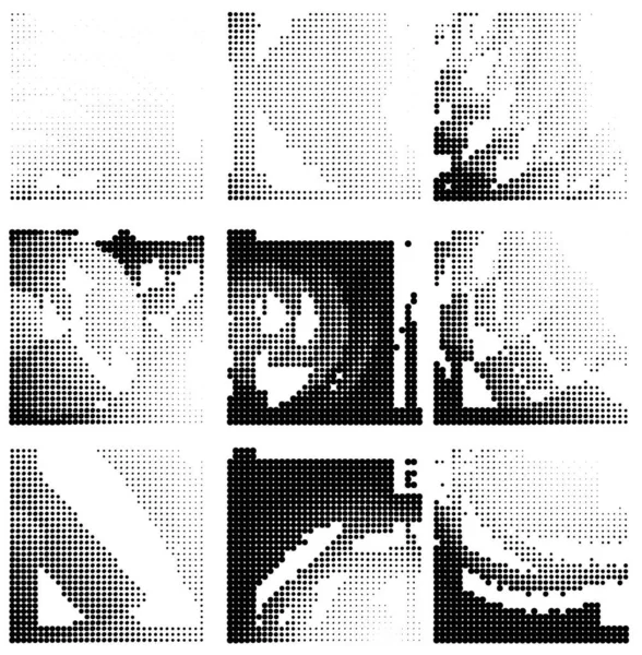 Yarım tonlu noktalar. vektör illüstrasyonu.