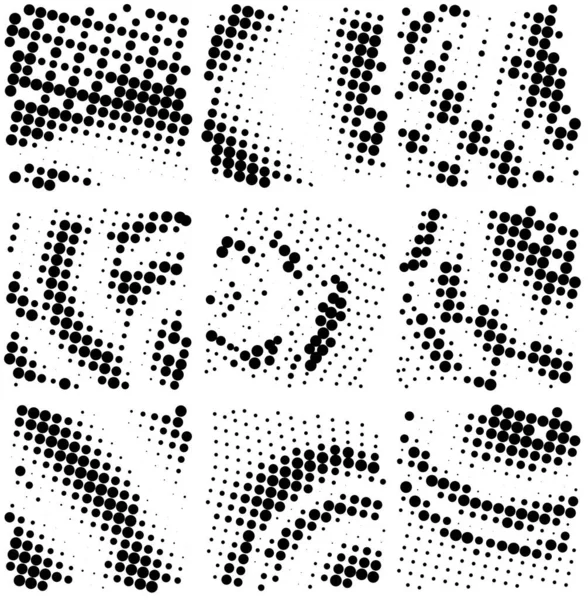 点の抽象的な背景です グランジの質感 白黒ベクトルイラスト — ストックベクタ