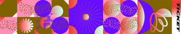 Abstract Background Geometric Pattern Trendy Vector Illustration Covers Banners Flyers — стоковый вектор