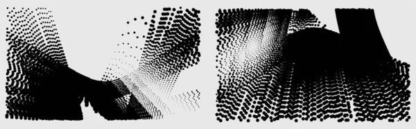 Fond Abstrait Avec Coups Pinceau Monochrome Illustration Vectorielle — Image vectorielle