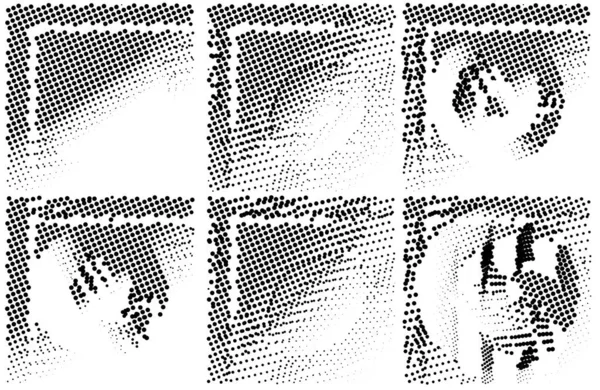 Farklı desenlere sahip yarım ton grunge arkaplanı