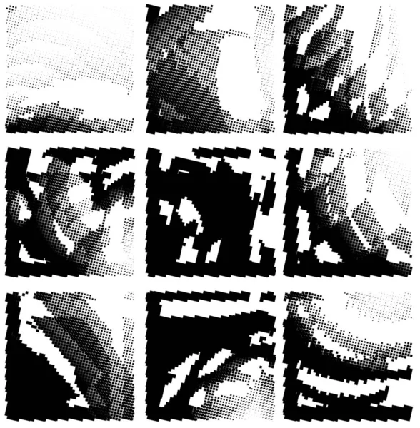 Noktalı yarım ton grunge arkaplanı, vektör illüstrasyonu