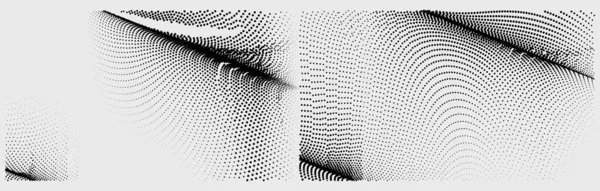 点と線で抽象的な背景を作ります ハイテク3Dイラスト — ストックベクタ