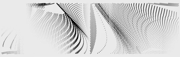 Noktalar ve çizgilerle soyut bir arkaplan. yüksek teknoloji 3D illüstrasyon.