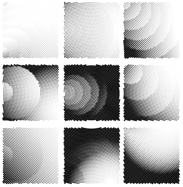 Fond Abstrait Avec Des Points Demi Tons — Image vectorielle