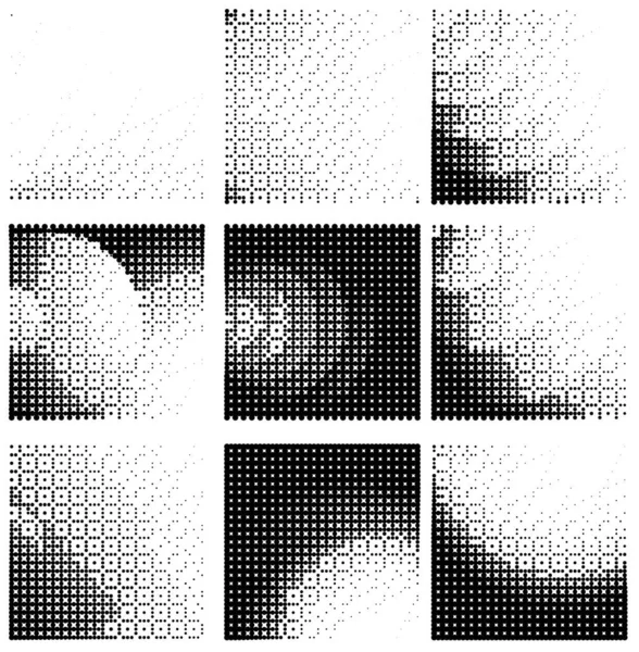 Σχέδιο Κουκίδες Μισού Μέτρου Εικονογράφηση Διανύσματος — Διανυσματικό Αρχείο