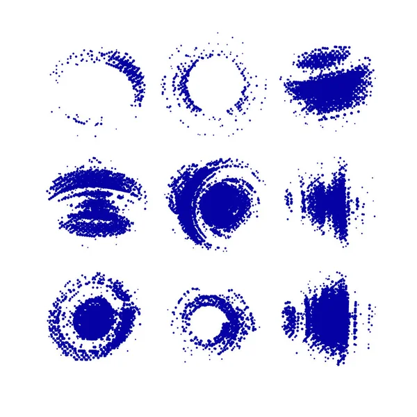 Yarım tonluk grunge fırça darbeleri. vektör illüstrasyonu.