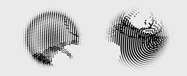 Yarım tonlu noktalar. vektör illüstrasyonu.