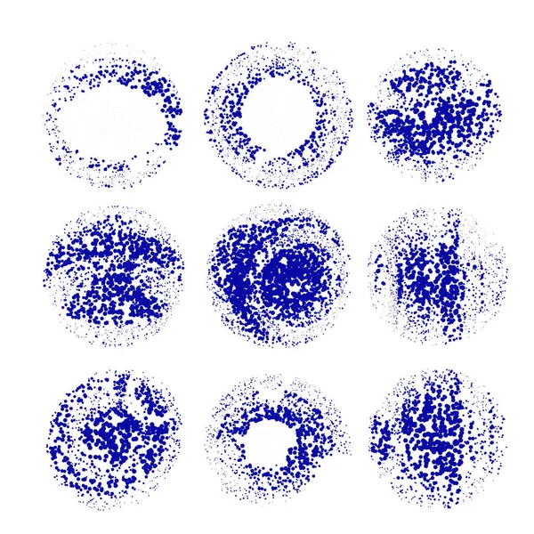 Elle çizilmiş suluboya daireler. vektör illüstrasyonu.