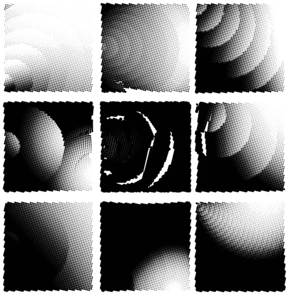 Çemberli soyut yarım ton arkaplan