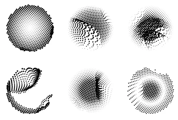 Yarım tonlu noktalar. vektör illüstrasyonu.