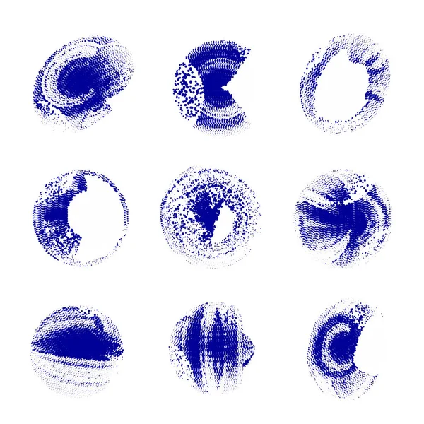 grunge fırça darbeleri, vektör çizim seti