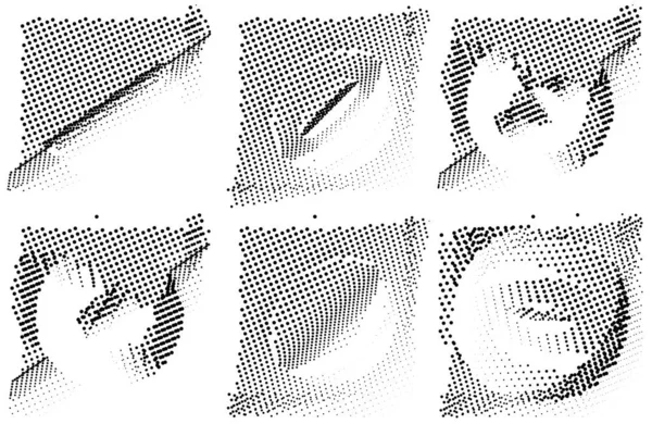 グランジ ハーフトーン ドットの抽象的な背景 — ストックベクタ